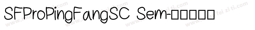 SFProPingFangSC Sem字体转换